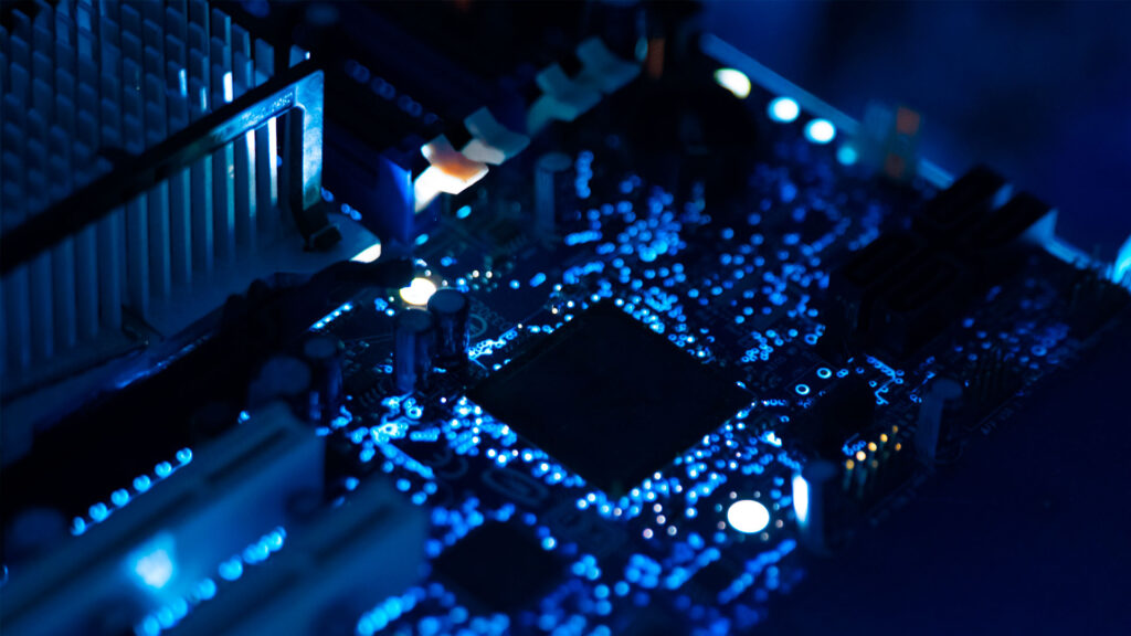 abstract circuit board and data